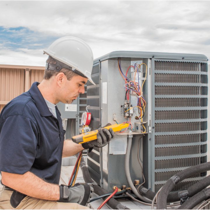 Ayr Duct Cleaning certified duct cleaning technician on a service call in Ayr, Ontario